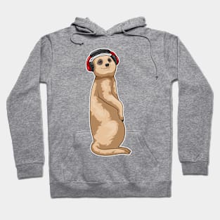 Meerkat Headphone Music Hoodie